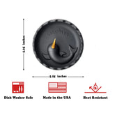 Narwhal Silicone Ashtray w/ Aluminium Spike - Large - 6 Colours | DEBOWLER - Herbaleyes