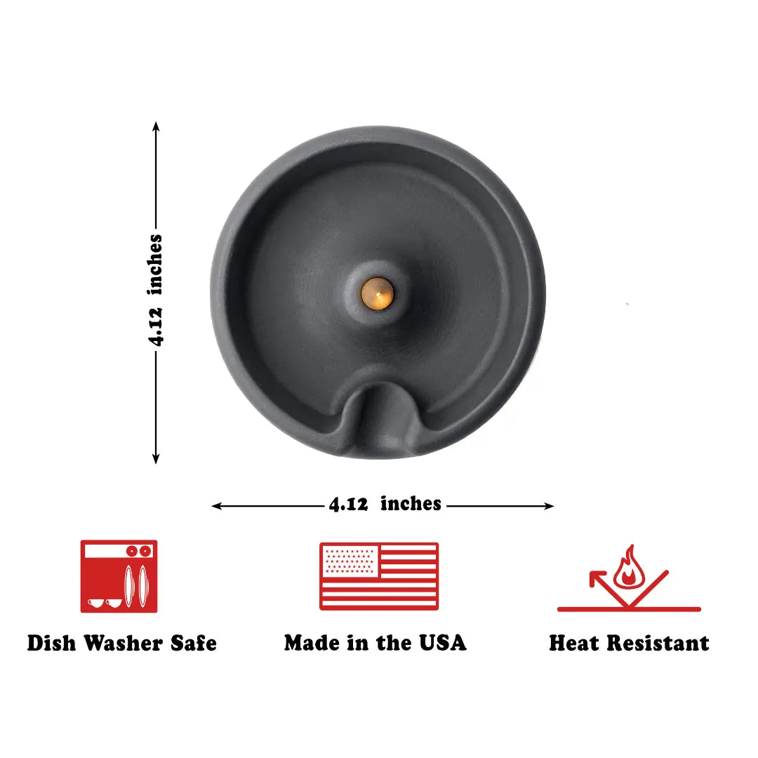 Minimalist Silicone Ashtray w/ Aluminium Spike - Medium - 6 Colours | DEBOWLER - Herbaleyes
