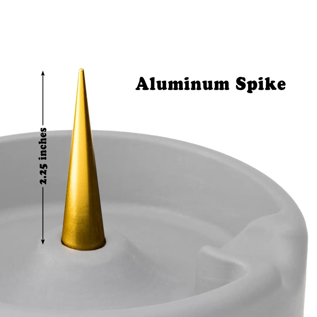 Minimalist Silicone Ashtray w/ Aluminium Spike - Medium - 6 Colours | DEBOWLER - Herbaleyes