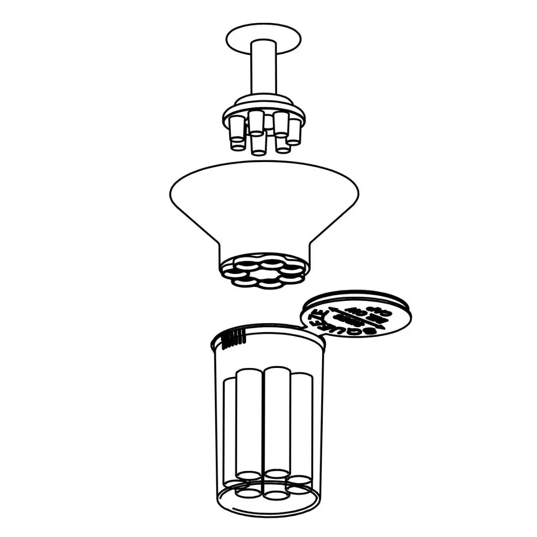 Glass Joint 7-Pack Filling System | GRAV - Herbaleyes