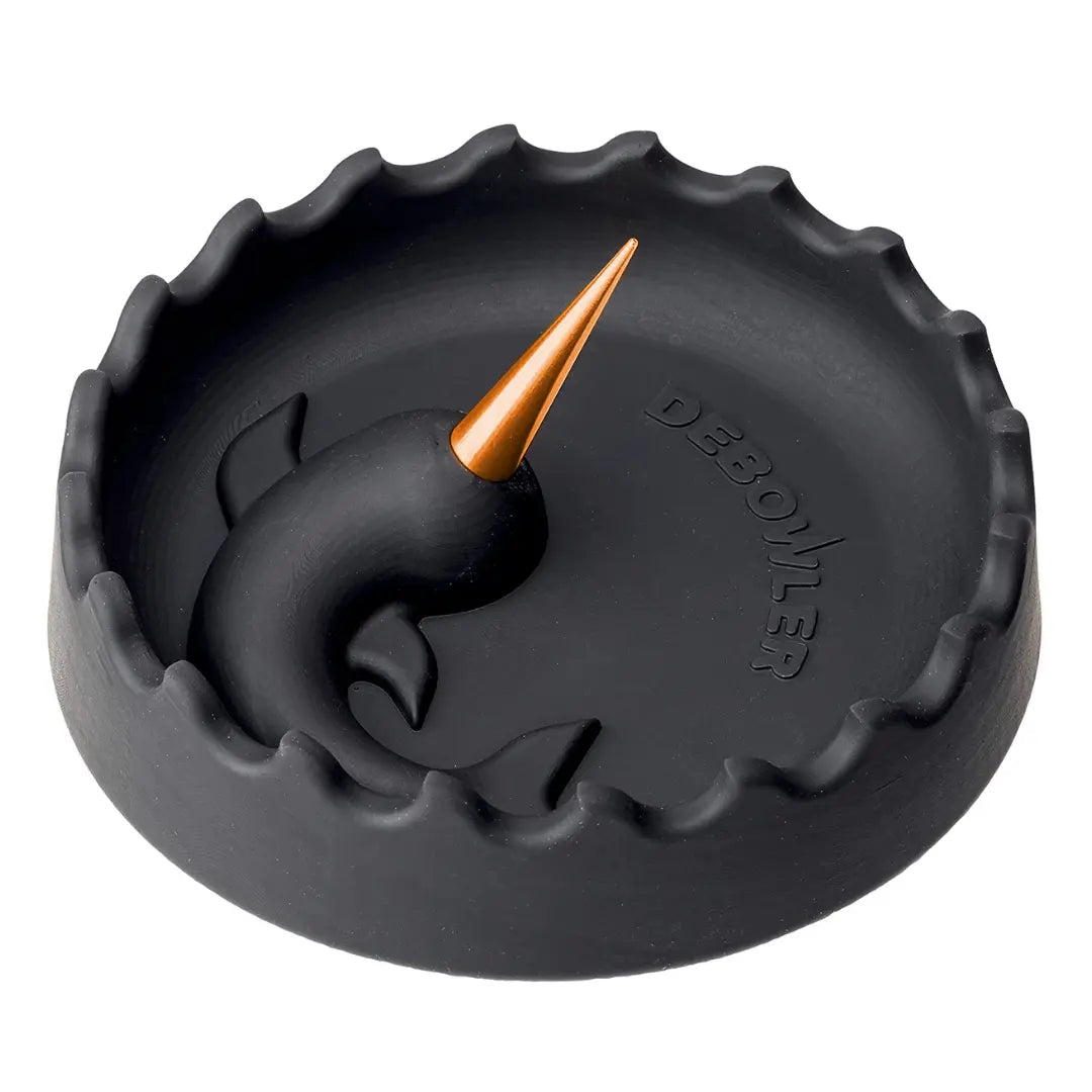 Narwhal Silicone Ashtray w/ Aluminium Spike - Large - 6 Colours | DEBOWLER - Herbaleyes