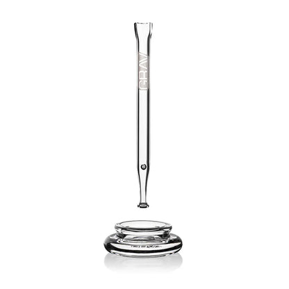 GRAV QUARTZ VAPE STRAW WITH DAB DISH - Herbaleyes