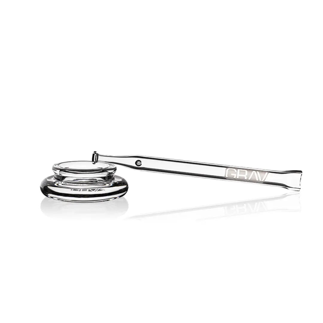 GRAV QUARTZ VAPE STRAW WITH DAB DISH - Herbaleyes