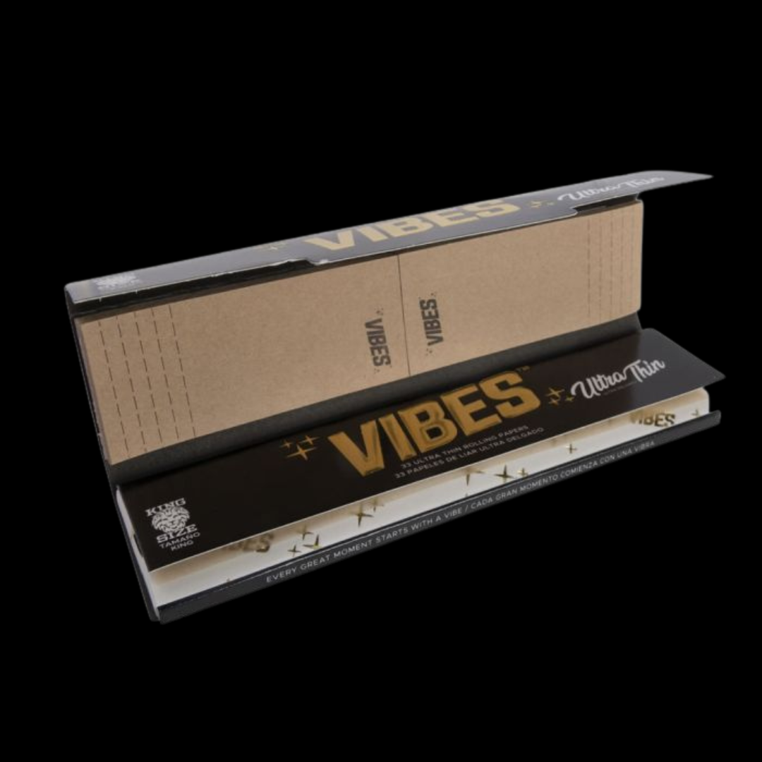 Vibes Rice Rolling Papers King Size with Tips - Herbaleyes