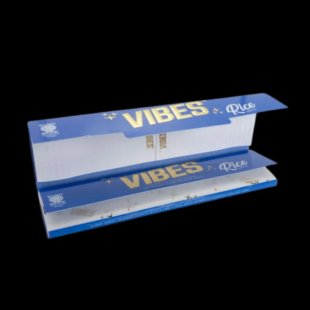 Vibes Rice Rolling Papers King Size with Tips - Herbaleyes