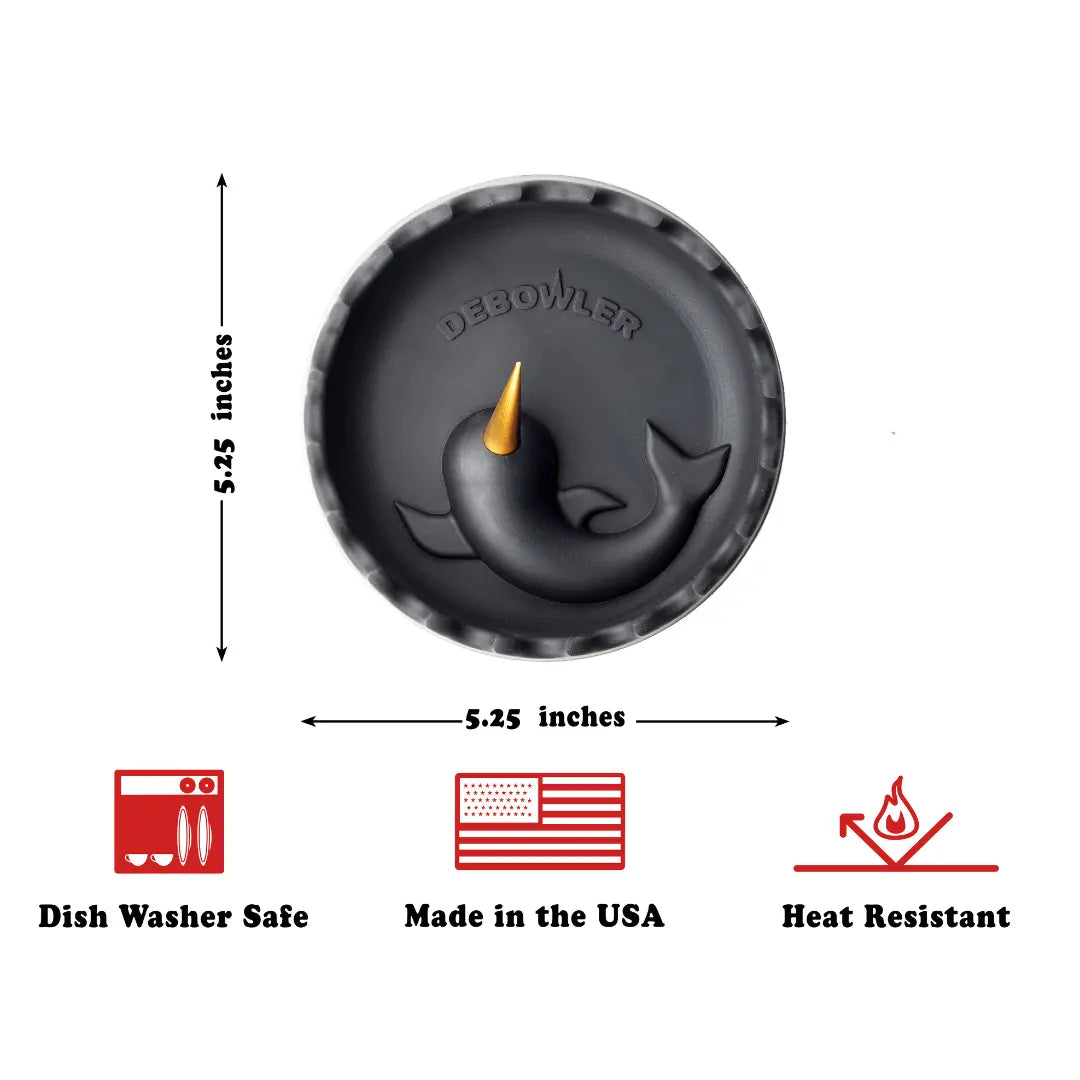 Narwhal Silicone Ashtray w/ Aluminium Spike - Large - 6 Colours | DEBOWLER - Herbaleyes