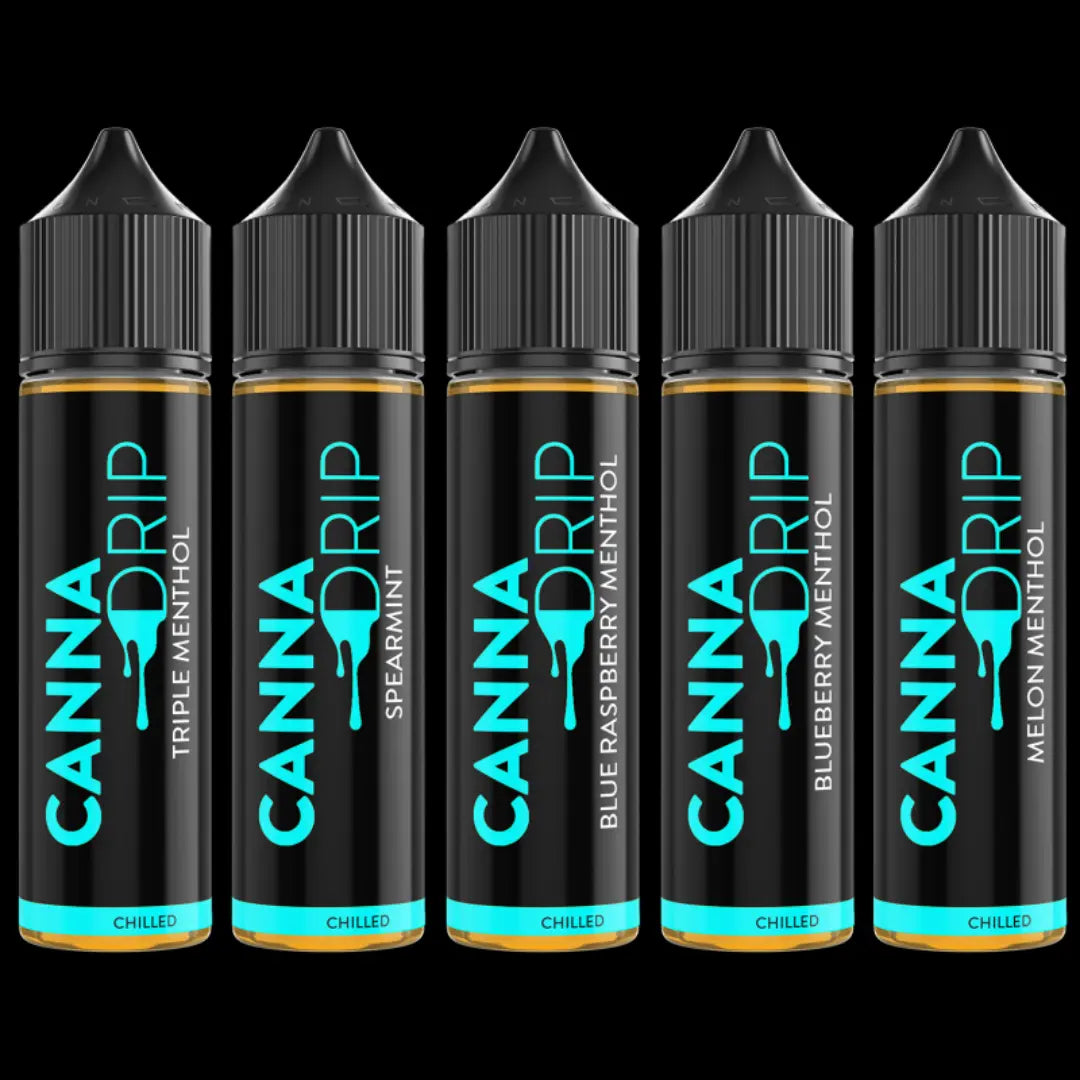 Canna Drip Chilled 1000mg Pure CBD - 5 FLAVOURS - Herbaleyes