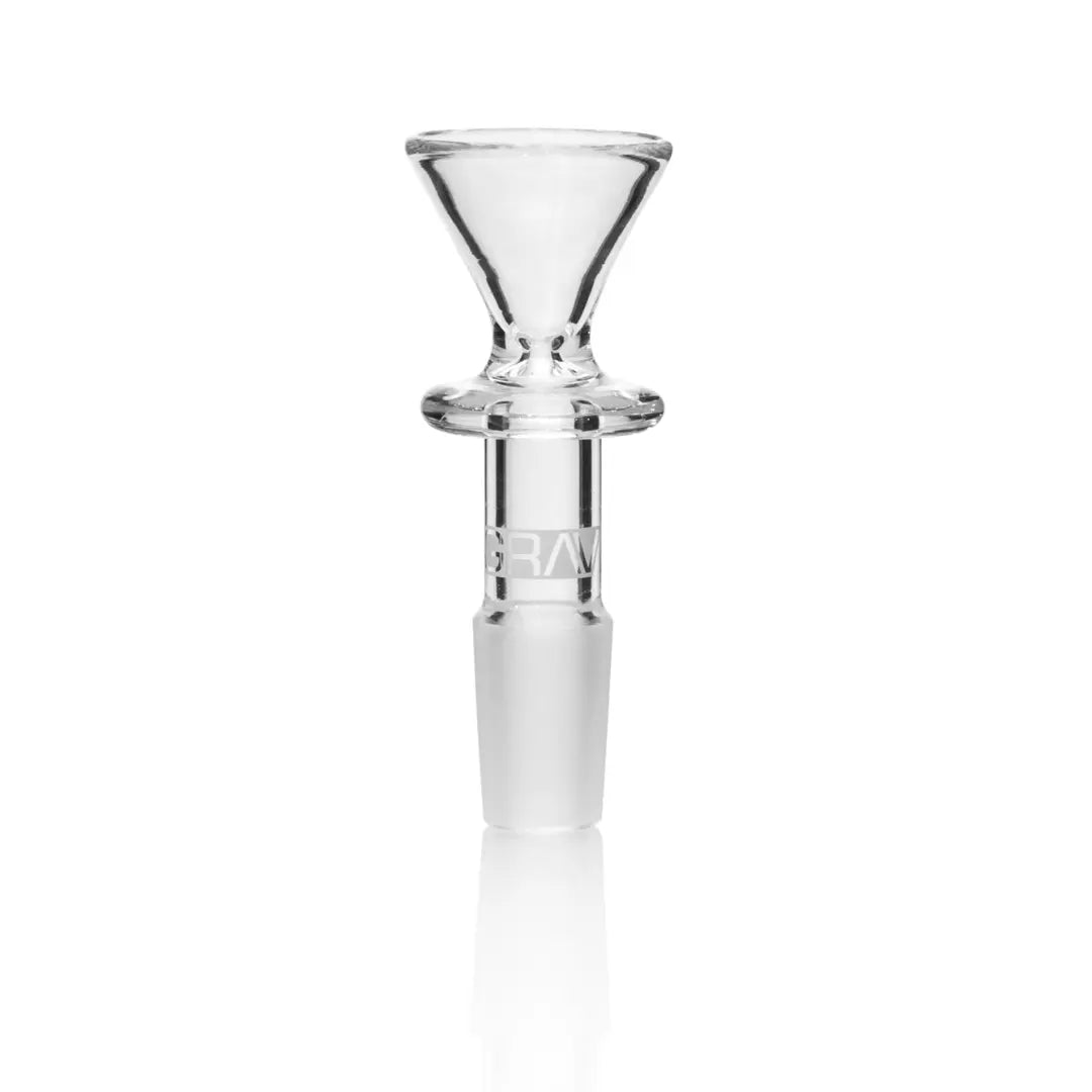 14mm Funnel Flower Bowl - Clear | GRAV - Herbaleyes