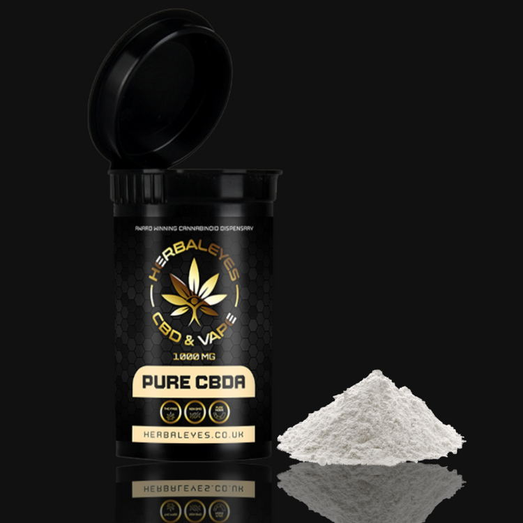 CBDa Isolate 99% Pure Gold Standard American Hemp - Herbaleyes