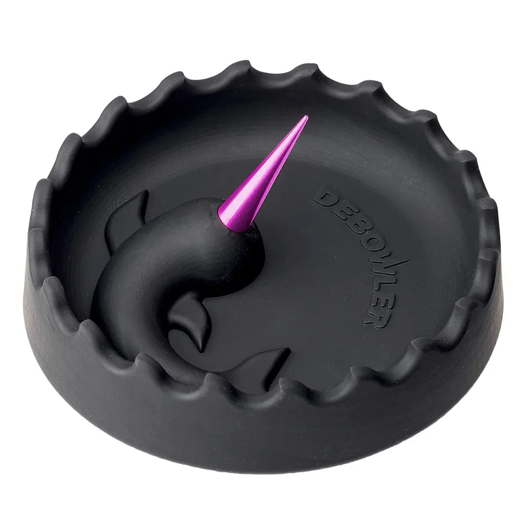 Narwhal Silicone Ashtray w/ Aluminium Spike - Large - 6 Colours | DEBOWLER - Herbaleyes