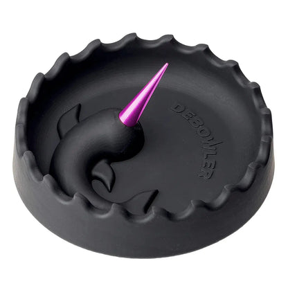 Narwhal Silicone Ashtray w/ Aluminium Spike - Large - 6 Colours | DEBOWLER - Herbaleyes