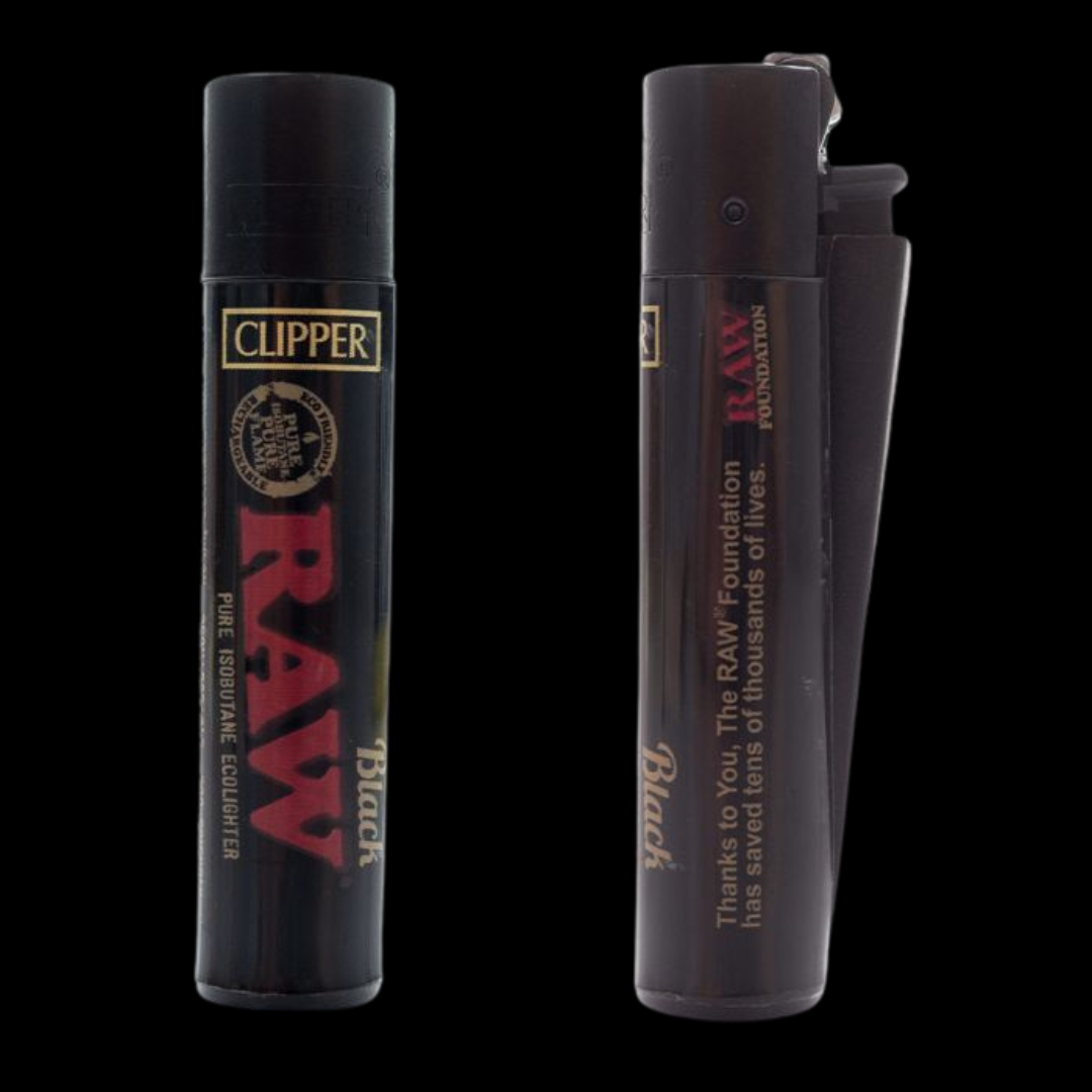 RAW Clipper Lighter - Black - Herbaleyes