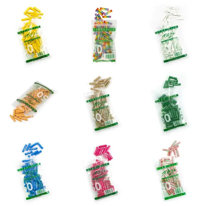 Xtra Slim Filter Tips Bags With Activated Charcoal by Purize 50pcs - Herbaleyes